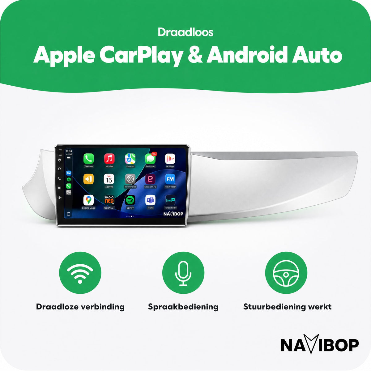 Alfa Romeo Giulietta | Autoradio | Draadloos CarPlay & Android Auto | Android 15 | 2010 t/m 2014