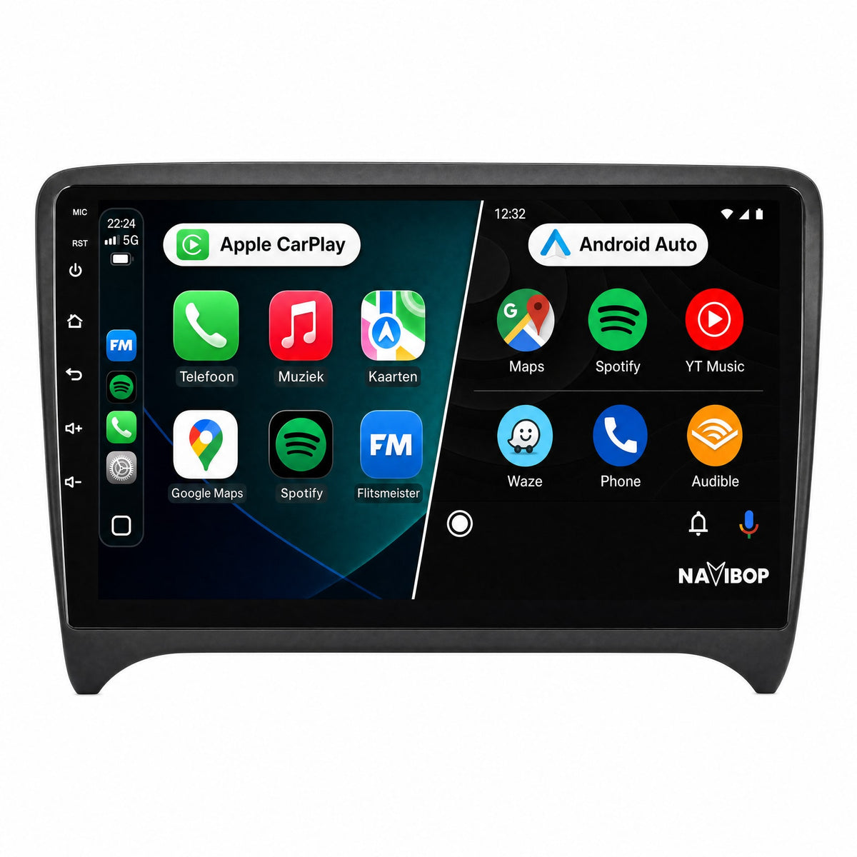 Audi TT | Autoradio | Draadloos CarPlay & Android Auto | Android 15 | 2007 t/m 2014