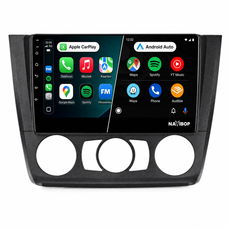 BMW 1-serie Versie 1 | Autoradio | Draadloos CarPlay & Android Auto | Android 15 | 2005 t/m 2013