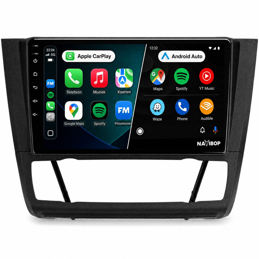 BMW 1-serie Versie 2 | Autoradio | Draadloos CarPlay & Android Auto | Android 15 | 2005 t/m 2013