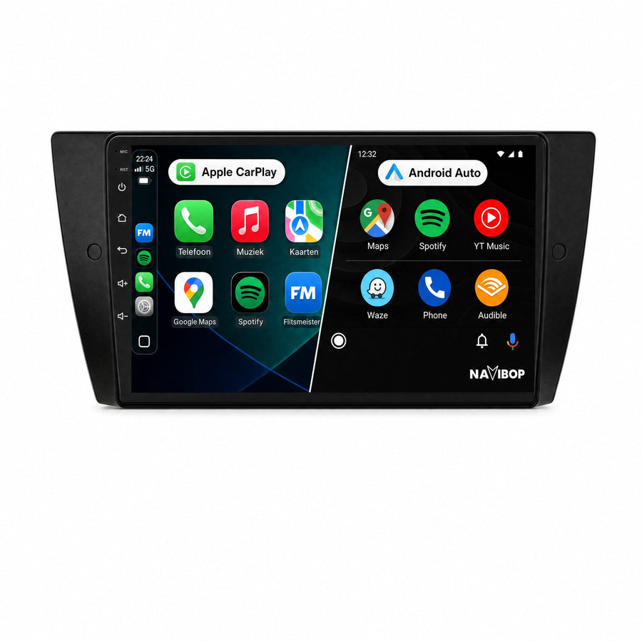 BMW 3-serie | Autoradio | Draadloos CarPlay & Android Auto | Android 15 | 2005 t/m 2013