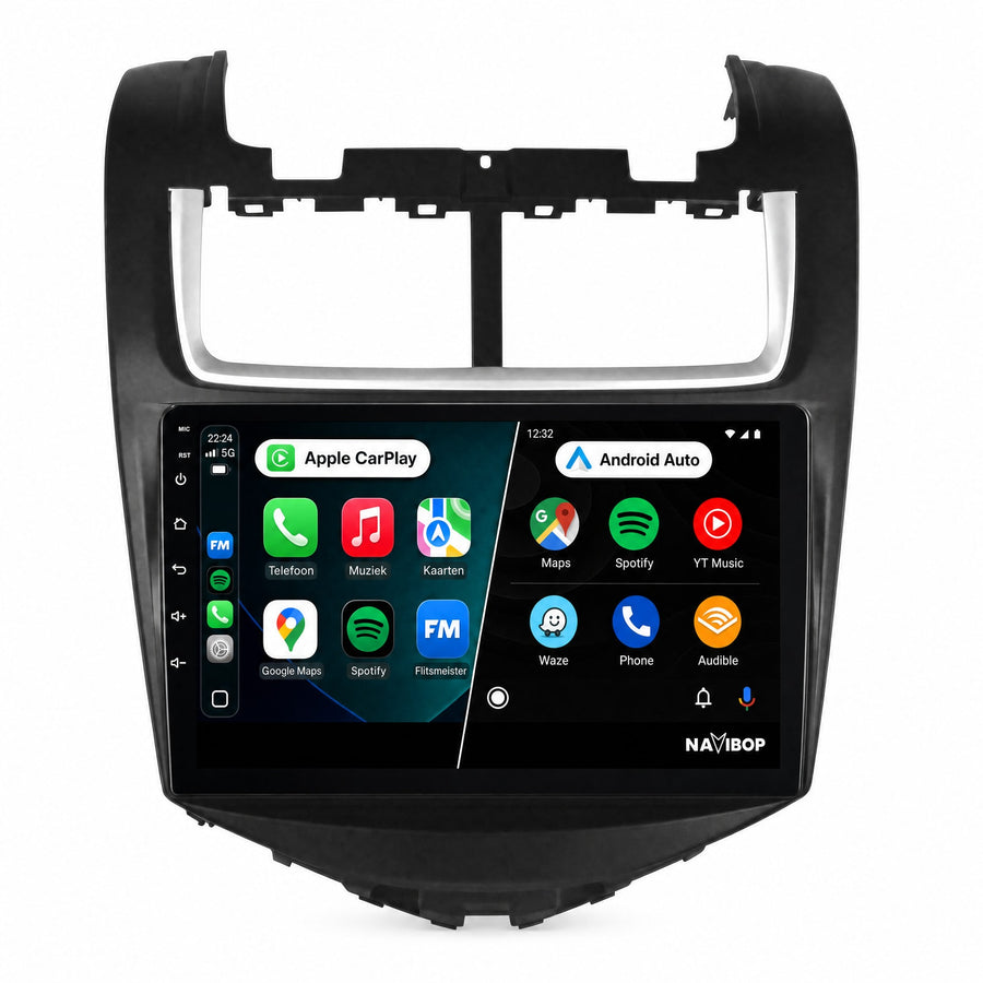 Chevrolet Aveo | Autoradio | Draadloos CarPlay & Android Auto | Android 15 | 2011 t/m 2017