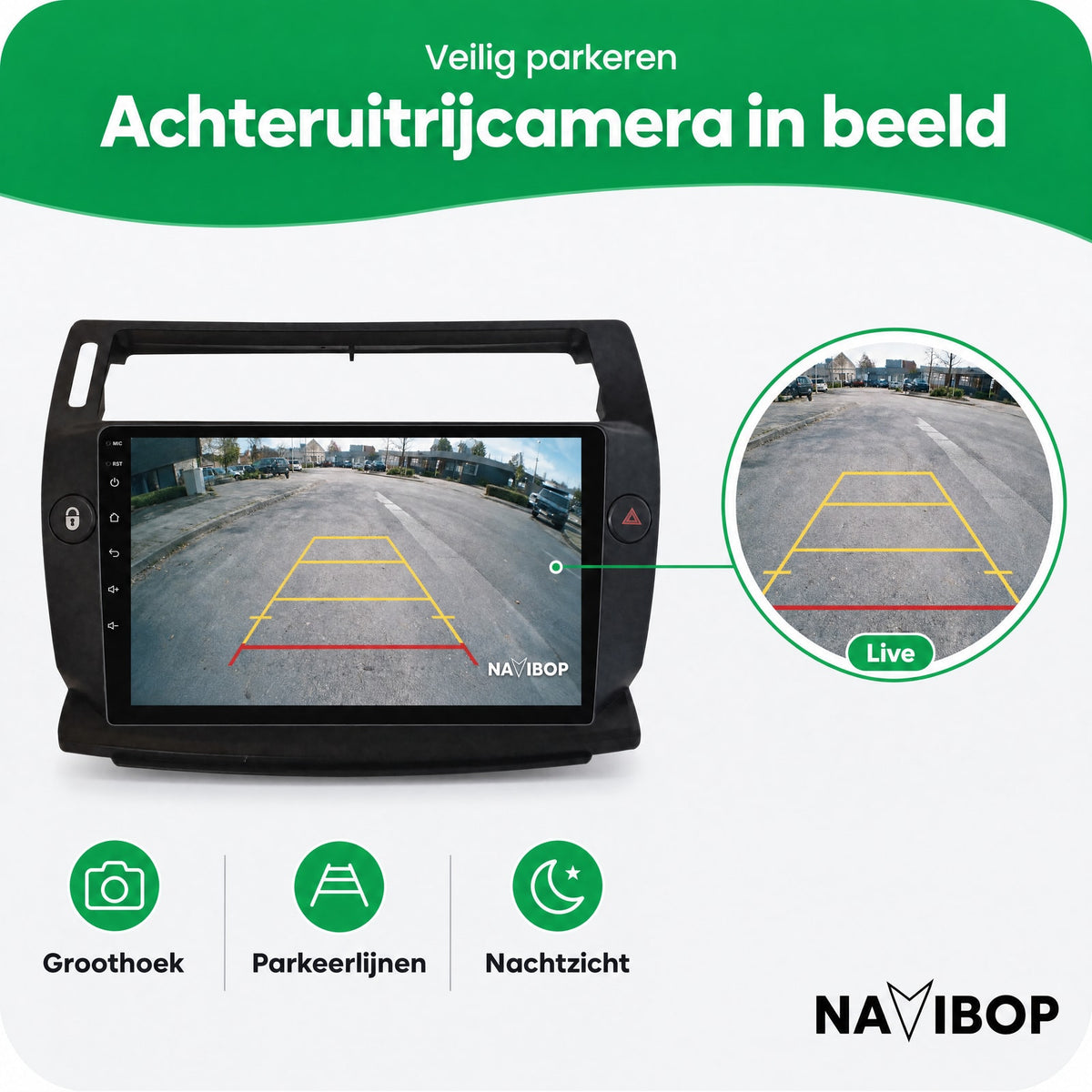 Citroën C4 | Autoradio | Draadloos CarPlay & Android Auto | Android 15 | 2004 t/m 2013