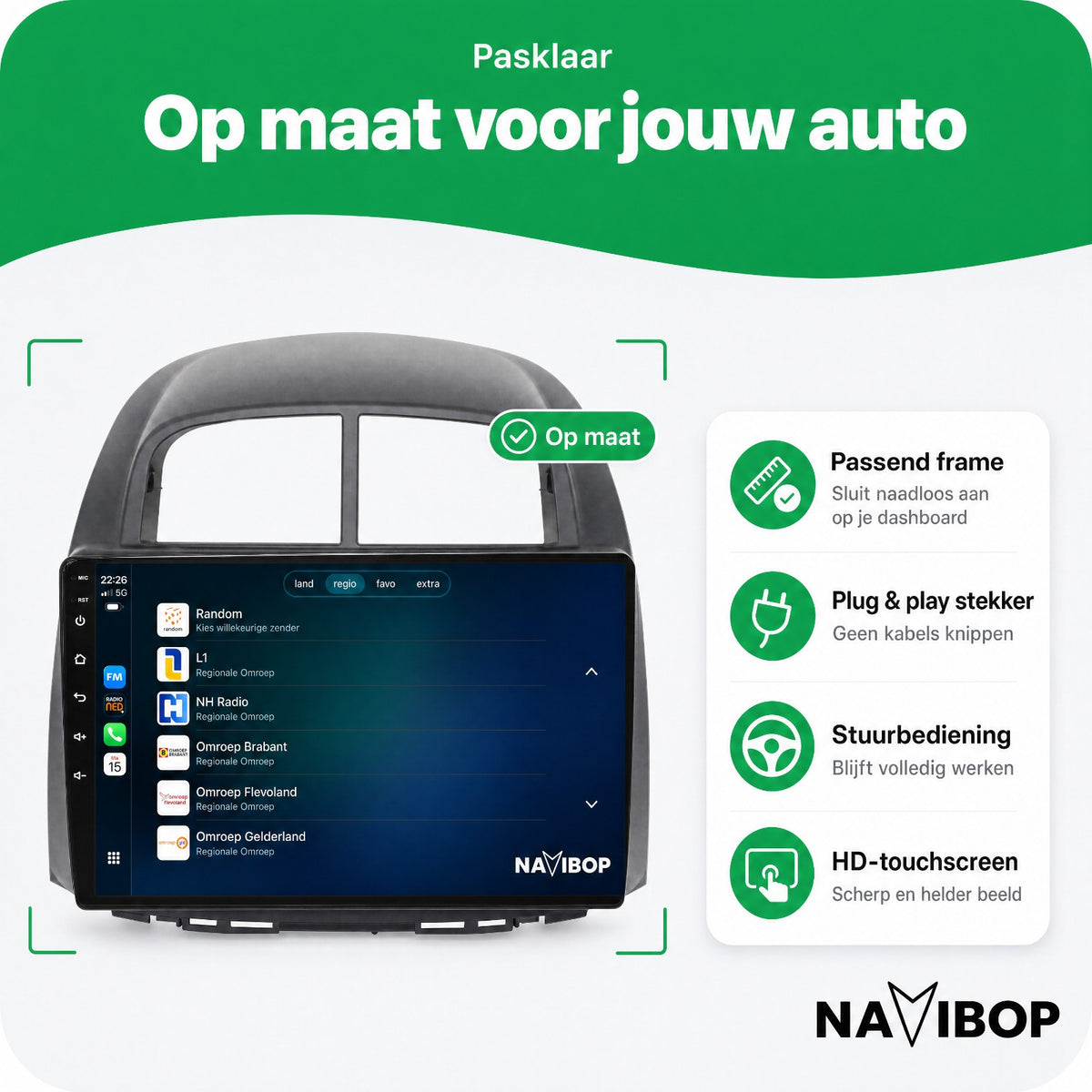 Daihatsu Sirion | Autoradio | Draadloos CarPlay & Android Auto | Android 15