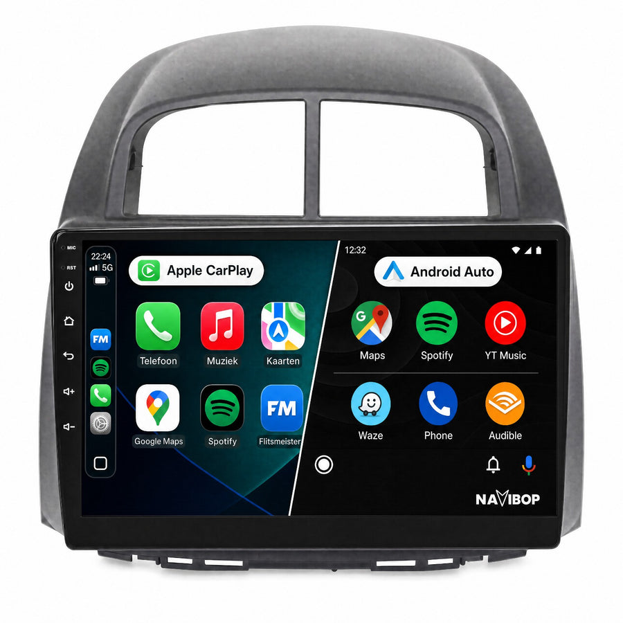 Daihatsu Sirion | Autoradio | Draadloos CarPlay & Android Auto | Android 15