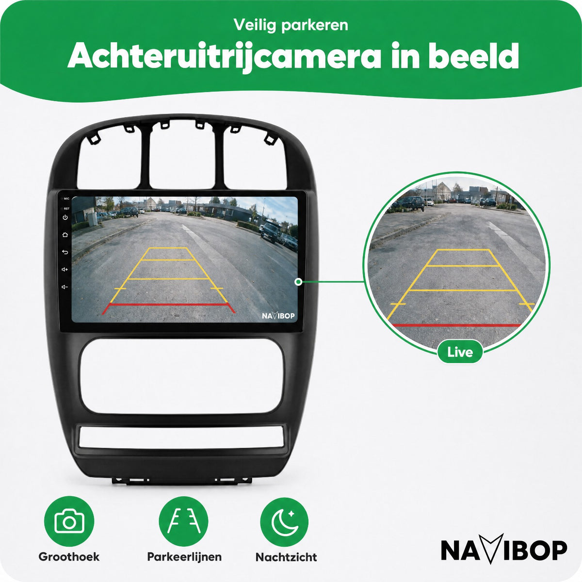 Dodge Caravan | Autoradio | Draadloos CarPlay & Android Auto | Android 15 | 2000 t/m 2012