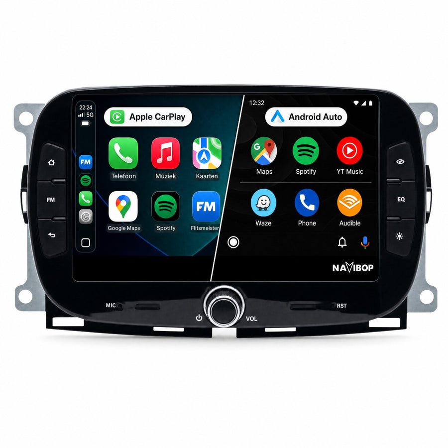 Fiat 500X | Autoradio | Draadloos CarPlay & Android Auto | Android 15