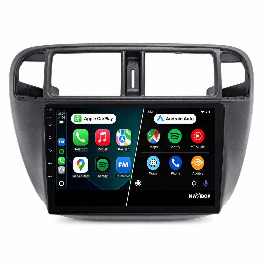 Honda Civic | Autoradio | Draadloos CarPlay & Android Auto | Android 15 | 1996 t/m 2000