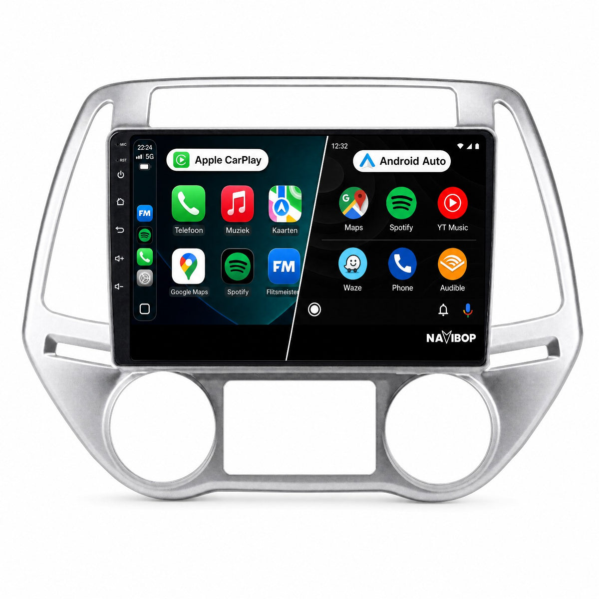Hyundai I20 Versie 1 | Autoradio | Draadloos CarPlay & Android Auto | Android 15 | 2008 t/m 2014