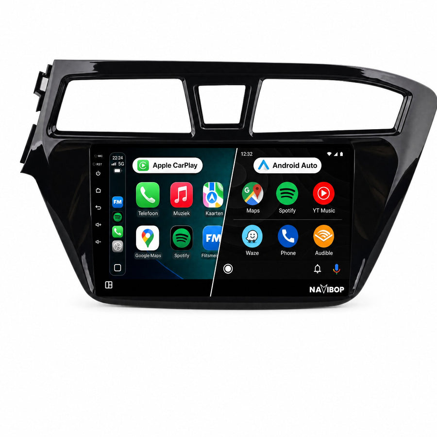 Hyundai I20 | Autoradio | Draadloos CarPlay & Android Auto | Android 15 | 2015 t/m 2019