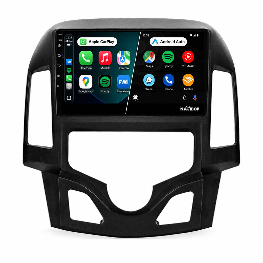Hyundai I30 (automatische airco) | Autoradio | Draadloos CarPlay & Android Auto | Android 15 | 2007 t/m 2013