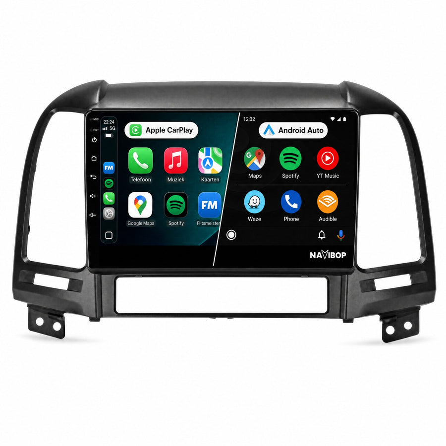 Hyundai IX45 Santafs 2006 | Autoradio | Draadloos CarPlay & Android Auto | Android 15