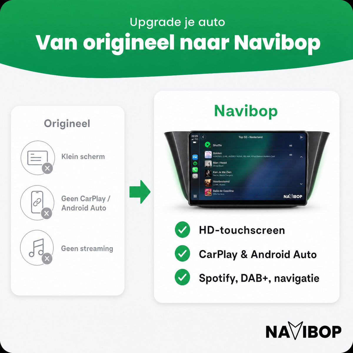Iveco Daily | Autoradio | Draadloos CarPlay & Android Auto | Android 15 | 2013 t/m 2021