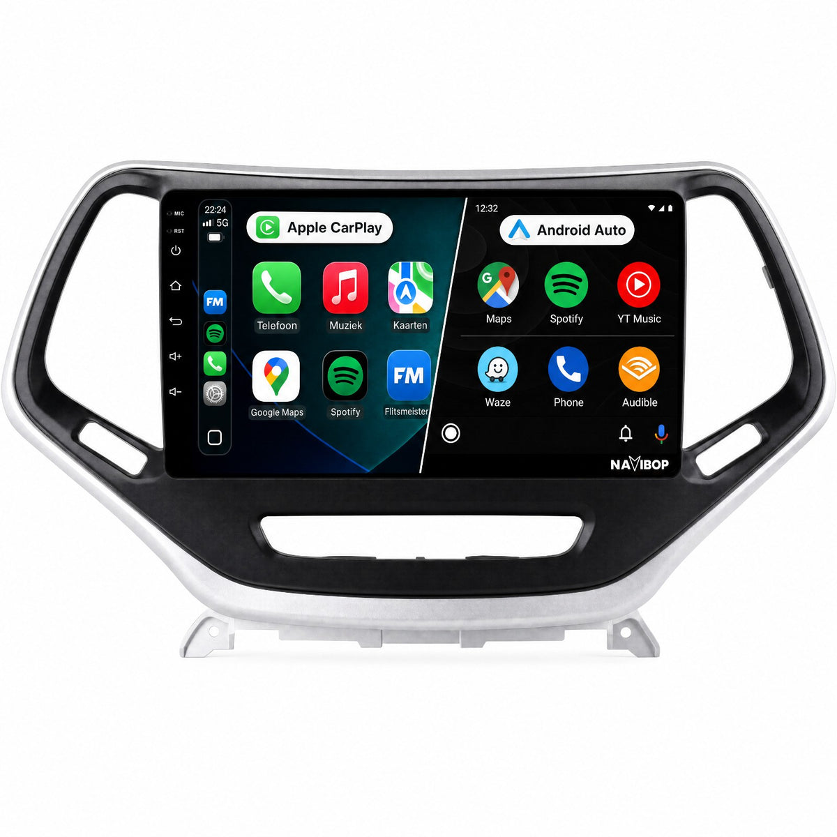Jeep Cherokee | Autoradio | Draadloos CarPlay & Android Auto | Android 15