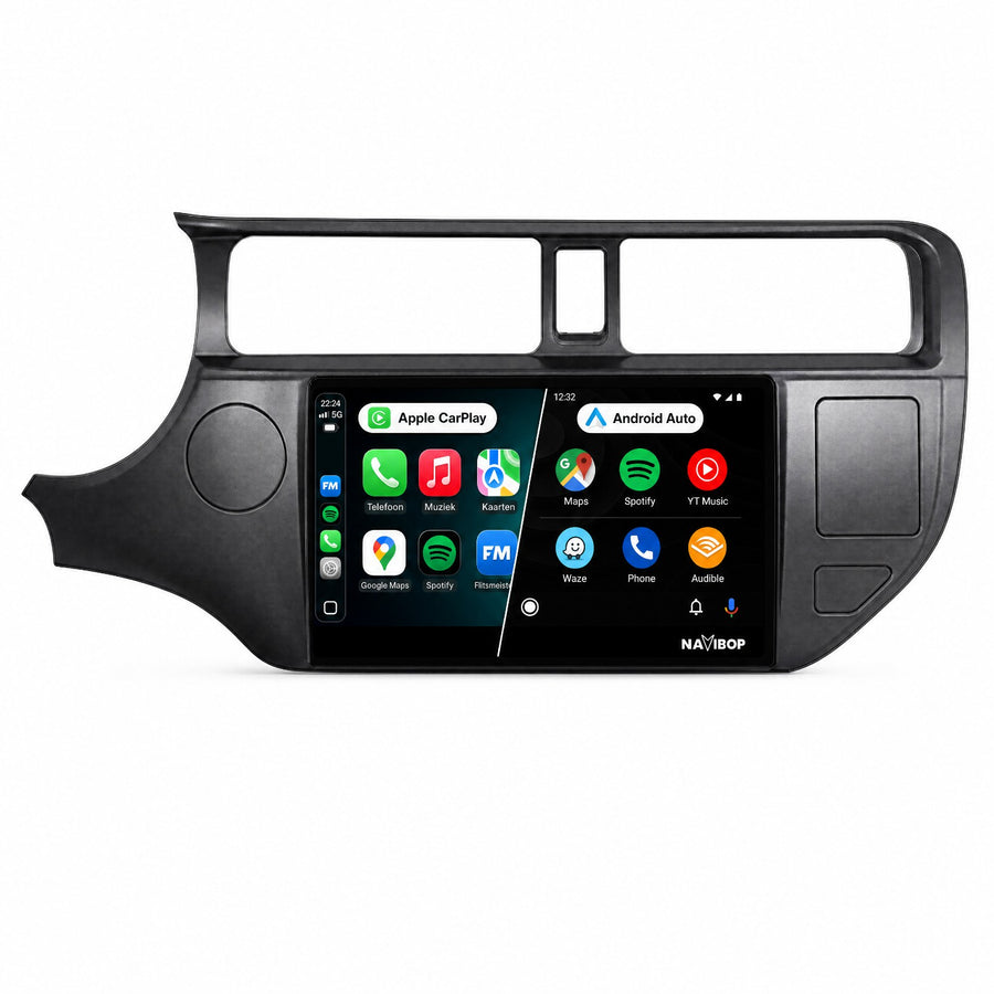 Kia Rio (met gevarenlicht) | Autoradio | Draadloos CarPlay & Android Auto | Android 15 | 2011 t/m 2015