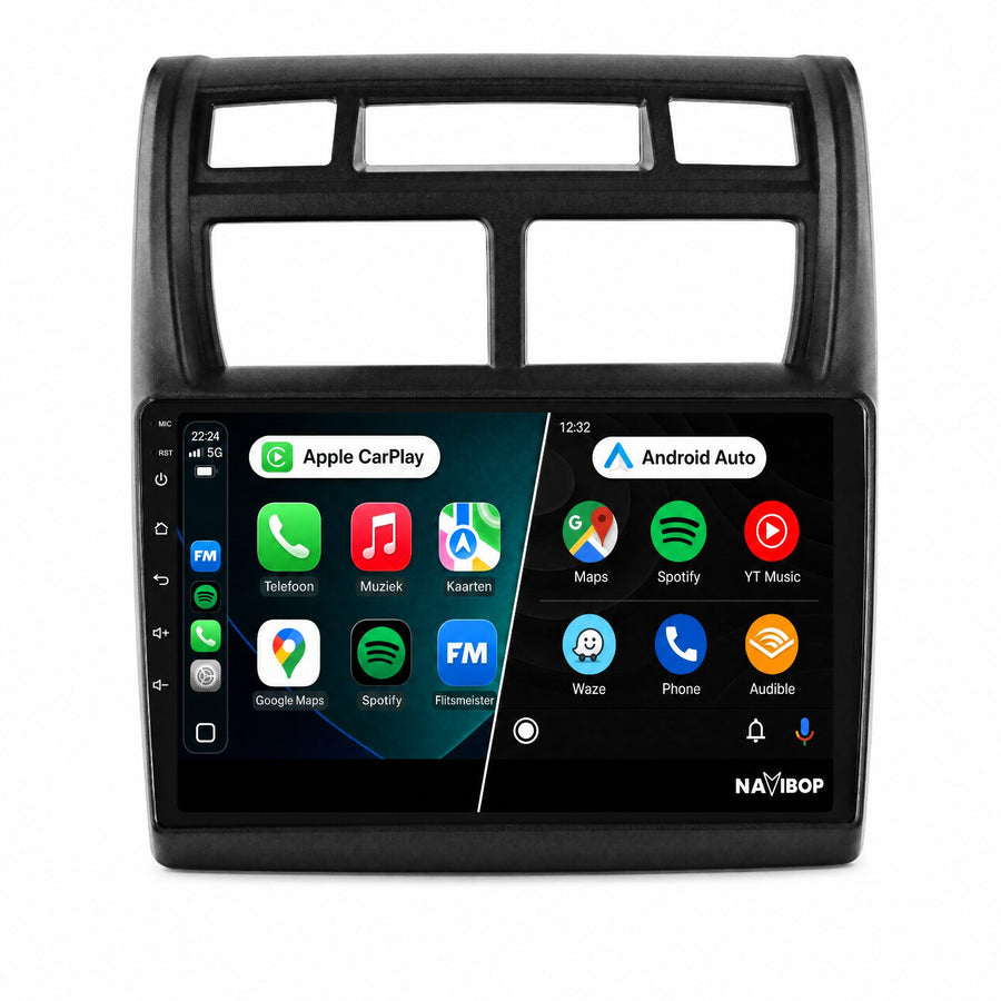 Kia Sportage Zwart | Autoradio | Draadloos CarPlay & Android Auto | Android 15 | 2005 t/m 2010