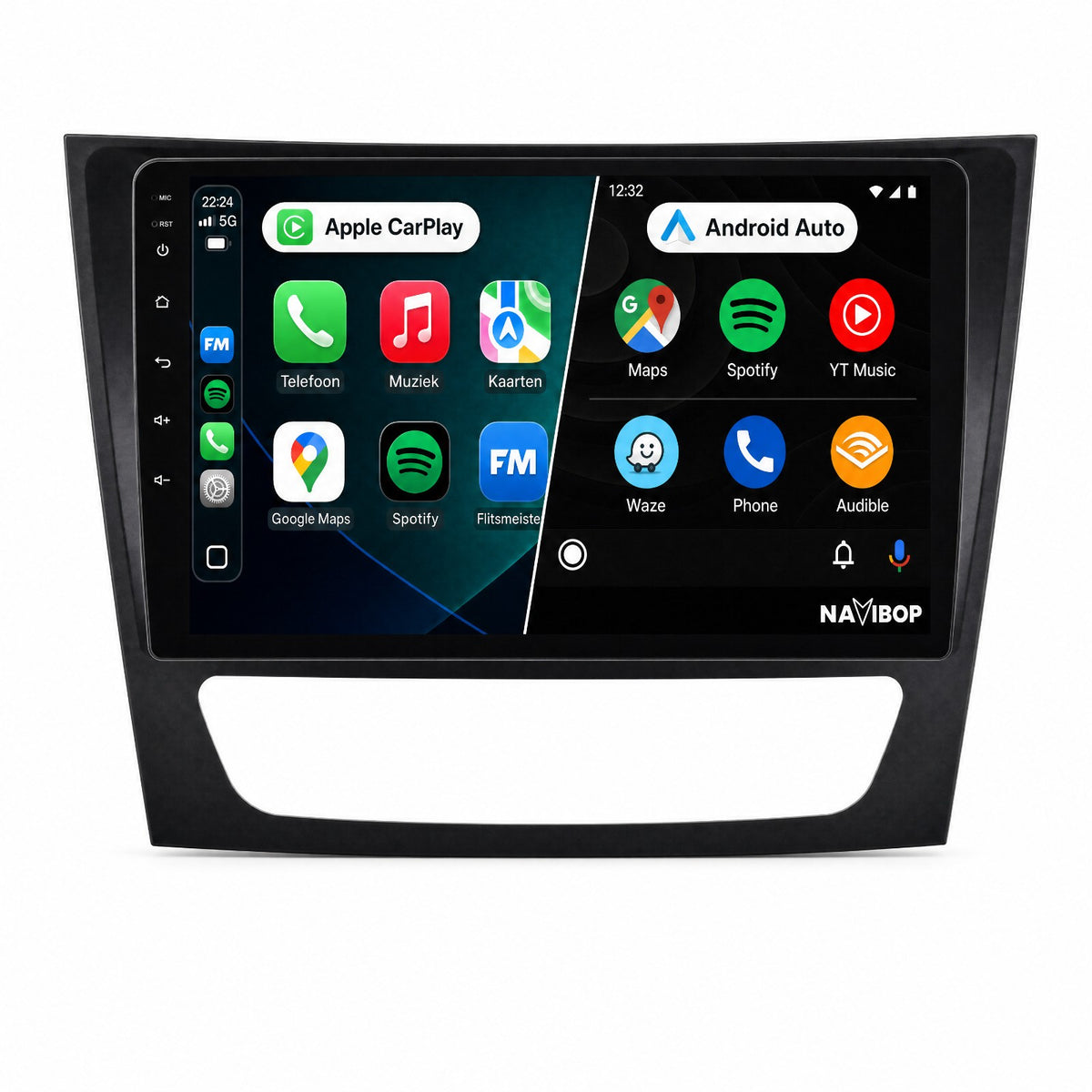 Mercedes Benz e-klasse | Autoradio | Draadloos CarPlay & Android Auto | Android 15 | 2002 t/m 2009