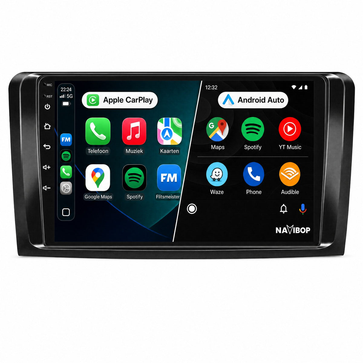 Mercedes ML-klasse GL-klasse | Autoradio | Draadloos CarPlay & Android Auto | Android 15 | 2005 t/m 2011