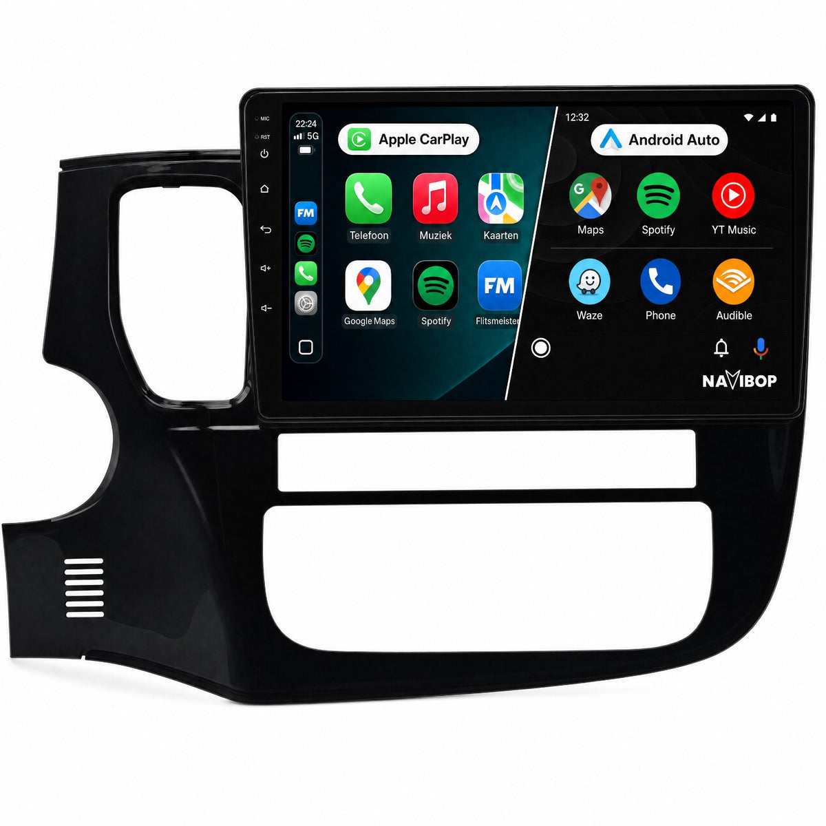 Mitsubishi Outlander 9" * * Versie 1 | Autoradio | Draadloos CarPlay & Android Auto | Android 15 | 2012 t/m 2018