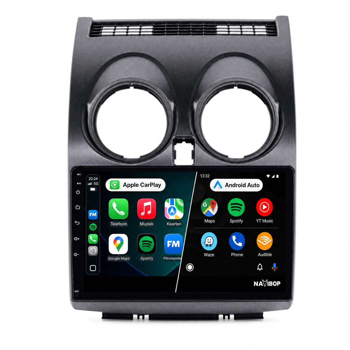 Nissan Qashqai | Autoradio | Draadloos CarPlay & Android Auto | Android 15 | 2006 t/m 2013