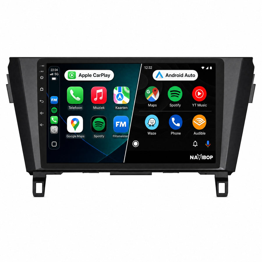 Nissan Qashqai X-trail | Autoradio | Draadloos CarPlay & Android Auto | Android 15 | 2013 t/m 2021