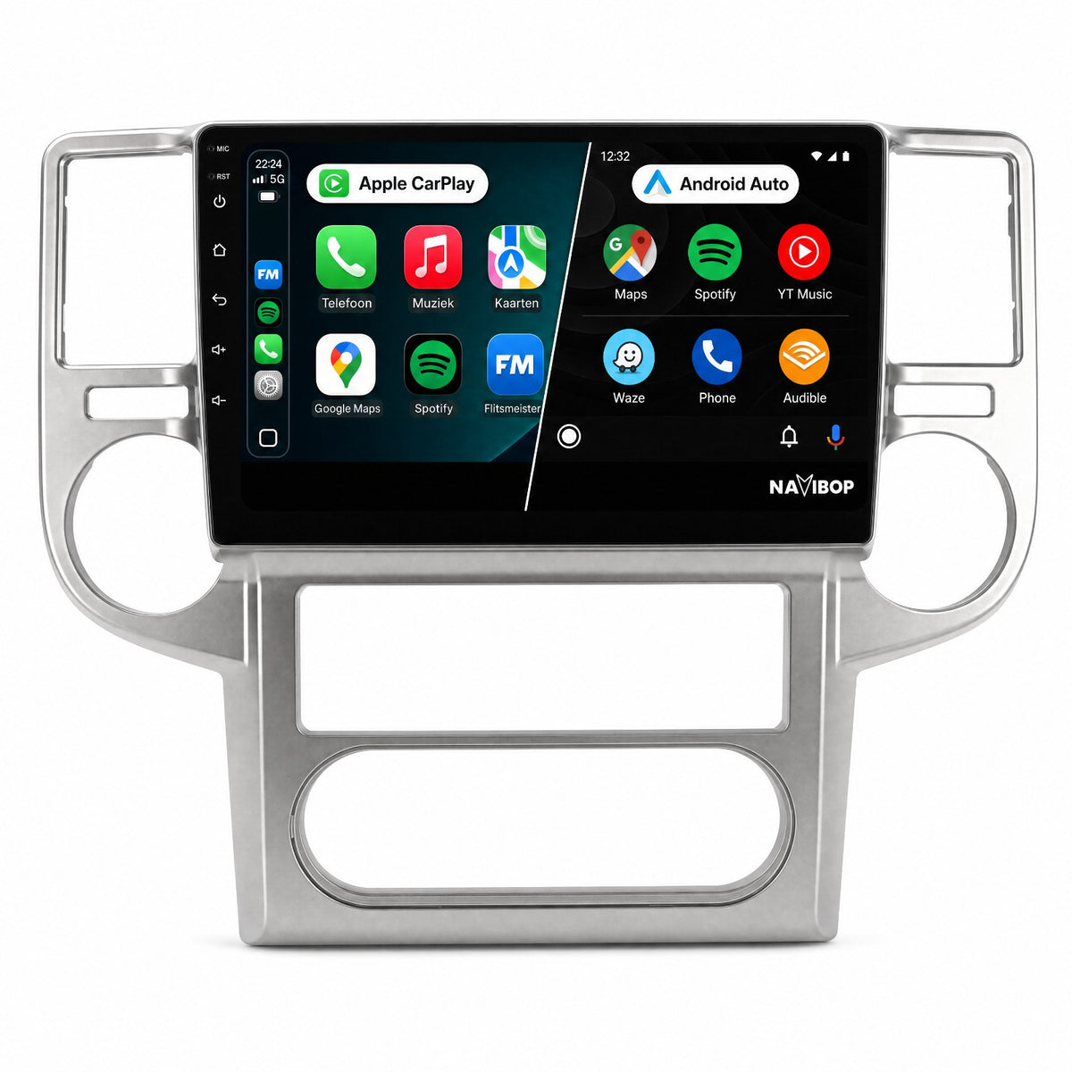 Nissan qashqai x-trail | Autoradio | Draadloos CarPlay & Android Auto | Android 15 | 2003 t/m 2007