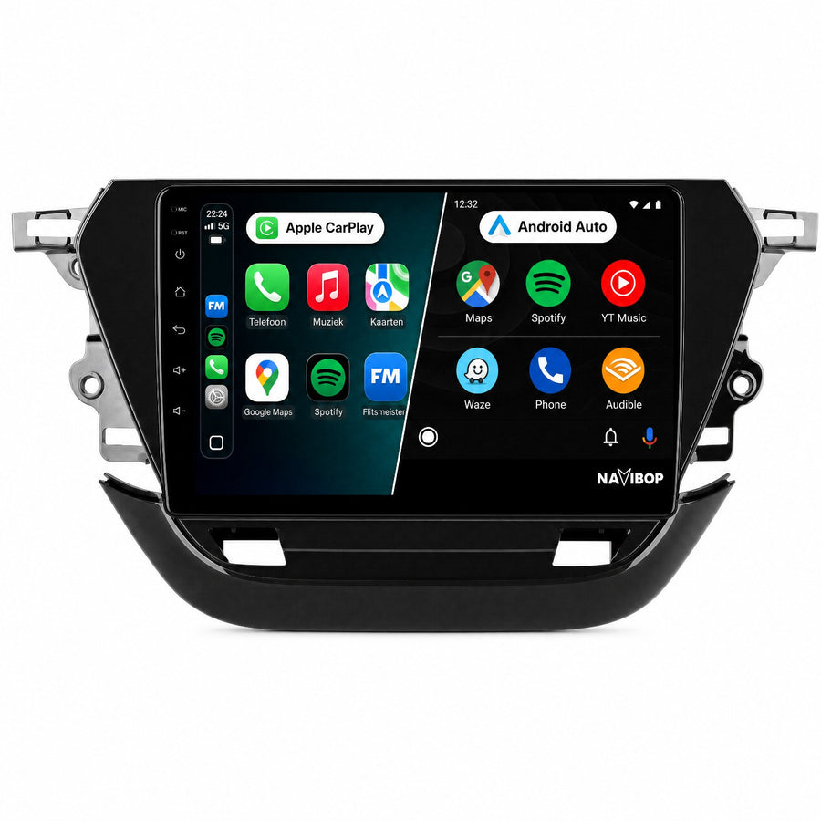 Opel Corsa | Autoradio | Draadloos CarPlay & Android Auto | Android 15 | 2020 t/m 2023