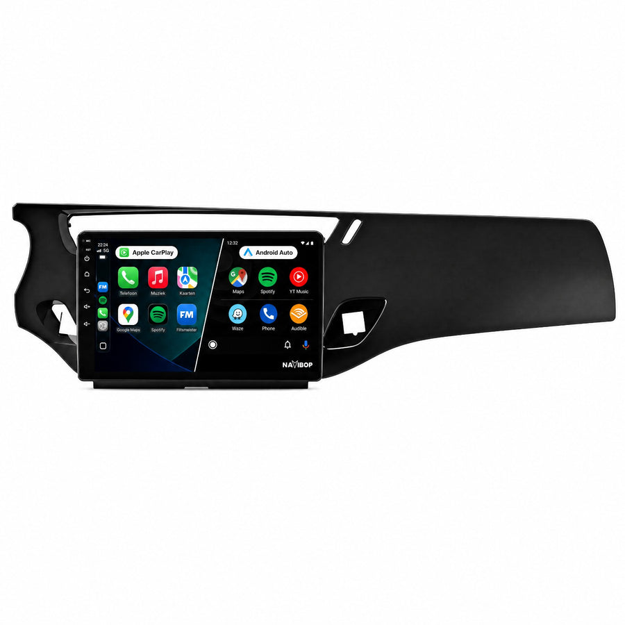 Citroën C3, DS3 Zwart | Autoradio | Draadloos CarPlay & Android Auto | Android 15 | 2010 t/m 2016