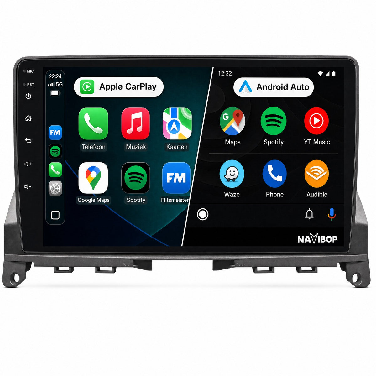 Mercedes c klasse w204 | Autoradio | Draadloos CarPlay & Android Auto | Android 15