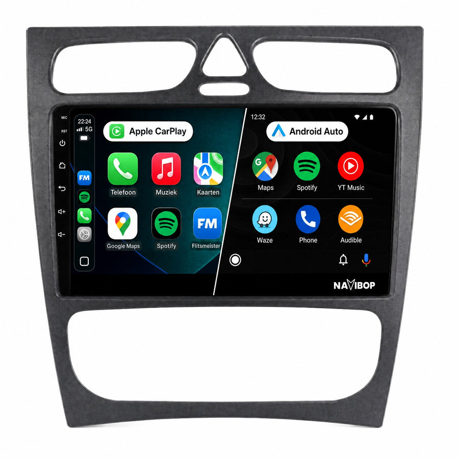 Mercedes clk klasse | Autoradio | Draadloos CarPlay & Android Auto | Android 15