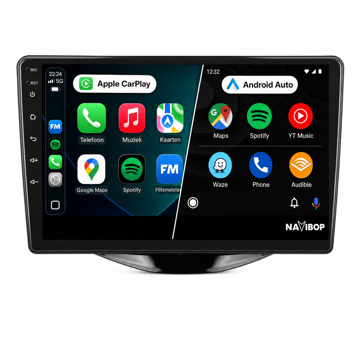 Peugeot 108 Toyota Aygo Citroen C1 Versie 1 | Autoradio | Draadloos CarPlay & Android Auto | Android 15 | 2014 t/m 2024