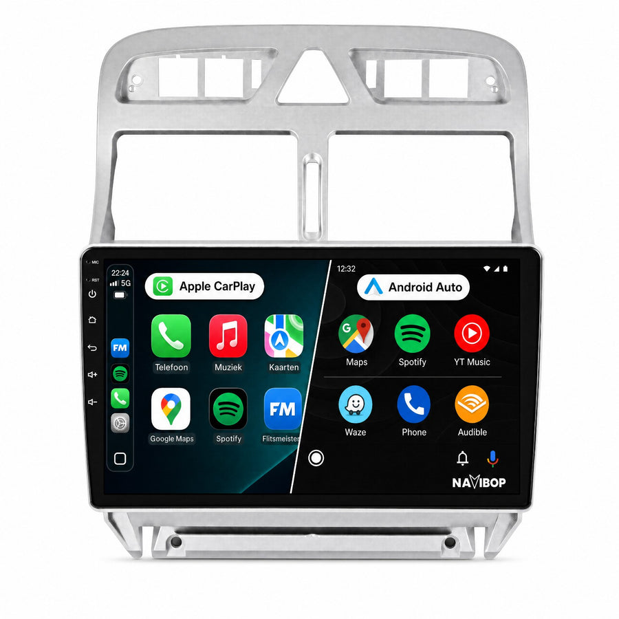 Peugeot 307 307CC | Autoradio | Draadloos CarPlay & Android Auto | Android 15 | 2002 t/m 2013