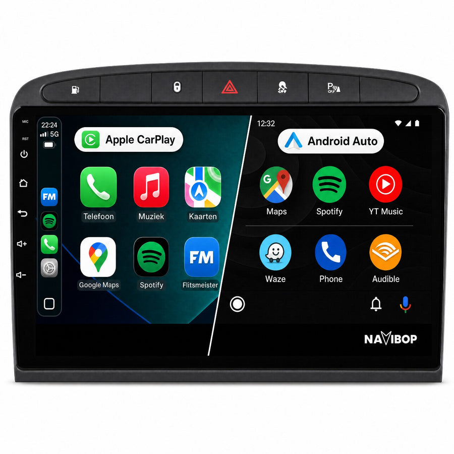 Peugeot 408 308 308SW | Autoradio | Draadloos CarPlay & Android Auto | Android 15 | 2007 t/m 2020