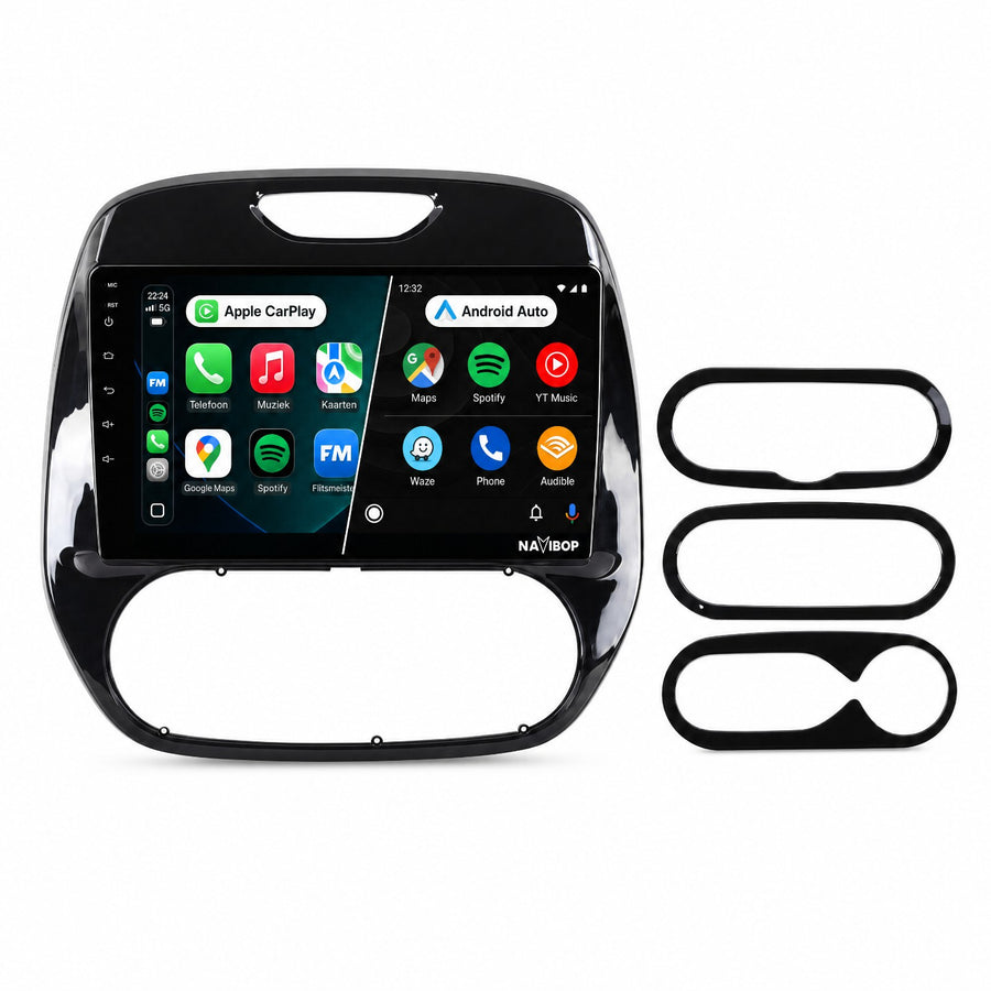 Renault Captur | Autoradio | Draadloos CarPlay & Android Auto | Android 15 | 2013 t/m 2019