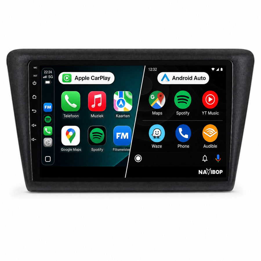 Škoda Rapid | Autoradio | Draadloos CarPlay & Android Auto | Android 15 | 2013 t/m 2019