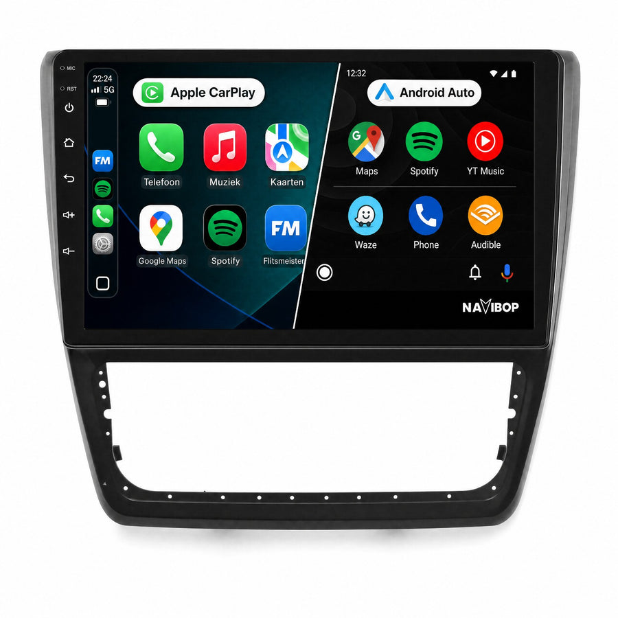Škoda Yeti | Autoradio | Draadloos CarPlay & Android Auto | Android 15 | 2014 t/m 2018