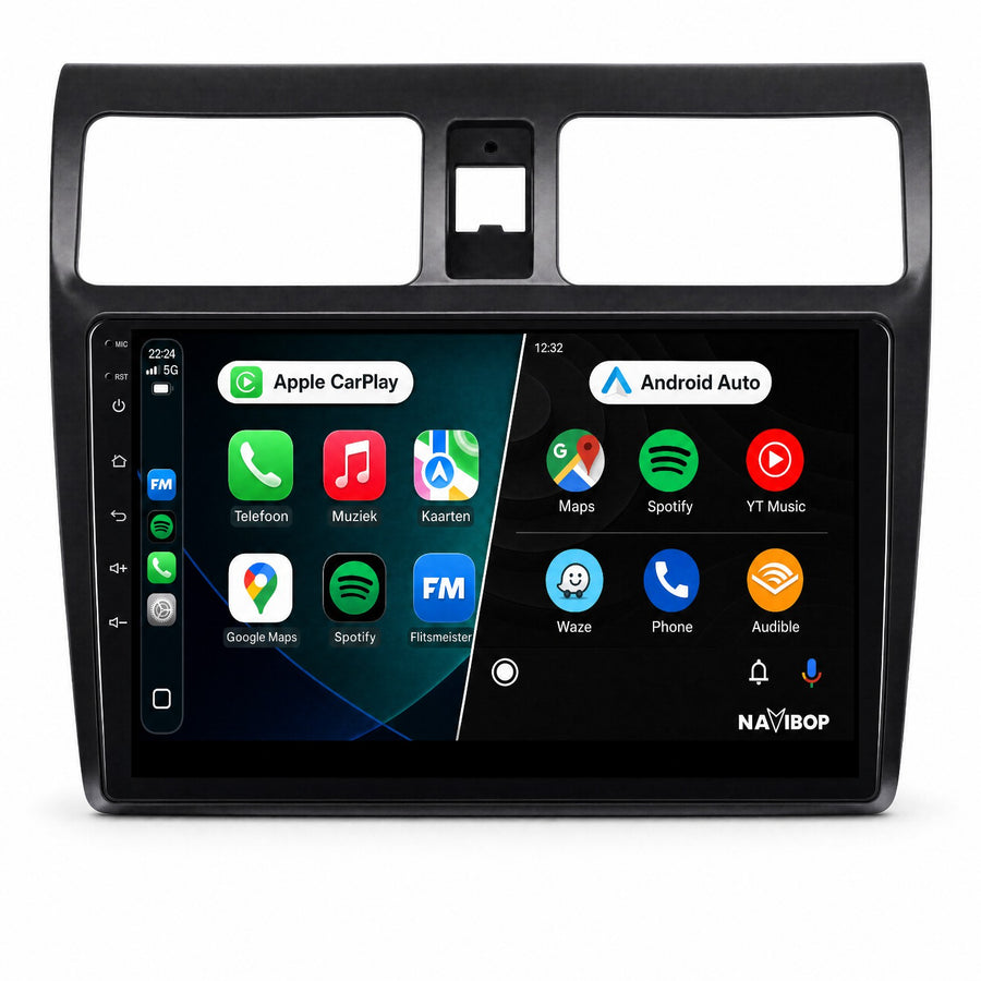 Suzuki Swift | Autoradio | Draadloos CarPlay & Android Auto | Android 15 | 2005 t/m 2010