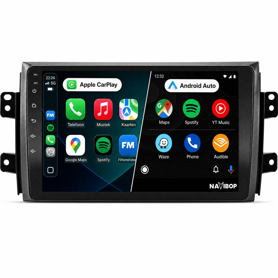 Suzuki sx4 | Autoradio | Draadloos CarPlay & Android Auto | Android 15 | 2006 t/m 2013