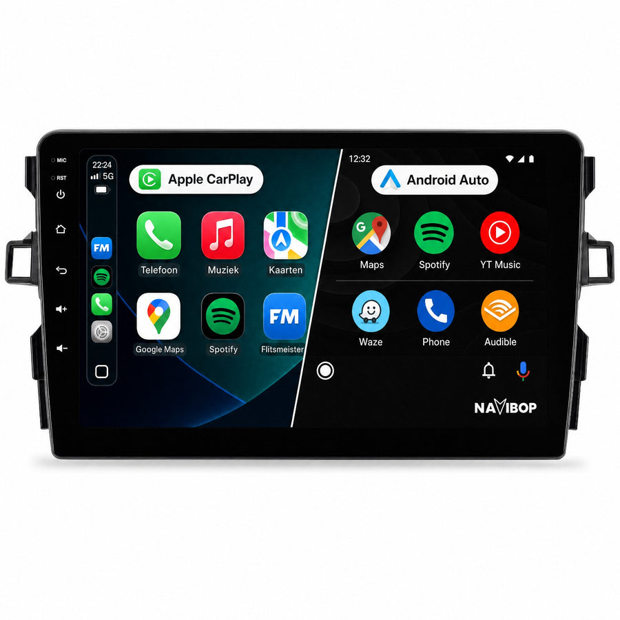 Toyota Auris | Autoradio | Draadloos CarPlay & Android Auto | Android 15 | 2006 t/m 2012