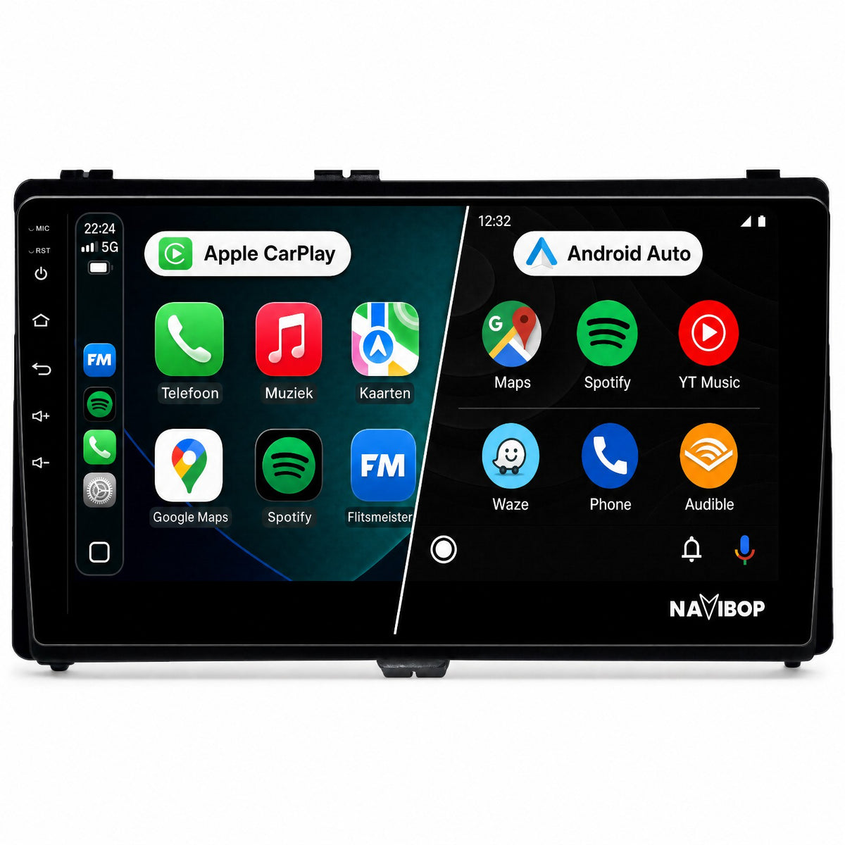 Toyota Auris Corolla | Autoradio | Draadloos CarPlay & Android Auto | Android 15 | 2017 t/m 2018