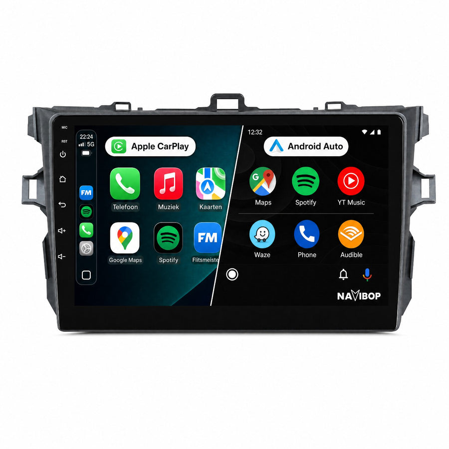 Toyota Corolla | Autoradio | Draadloos CarPlay & Android Auto | Android 15 | 2006 t/m 2013