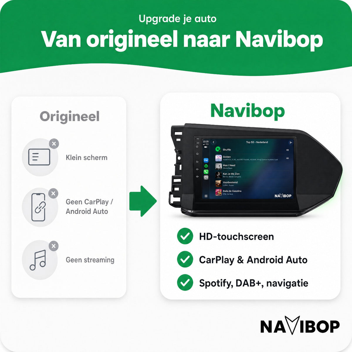 Volkswagen Caddy | Autoradio | Draadloos CarPlay & Android Auto | Android 15 | 2020 t/m 2025