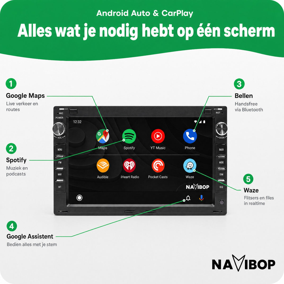 Volkswagen golf 4 | Autoradio | Draadloos CarPlay & Android Auto | Android 15