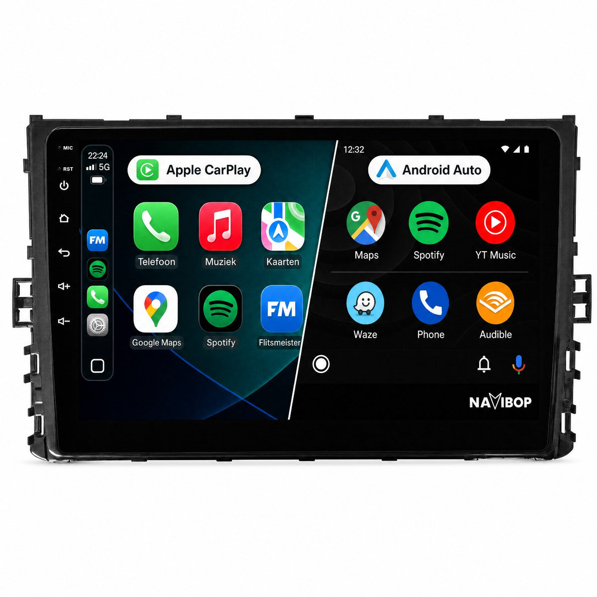 Volkswagen T-Cross T-Roc Bora Transporter T6 Jetta Polo | Autoradio | Draadloos CarPlay & Android Auto | Android 15 | 2015 t/m 2022