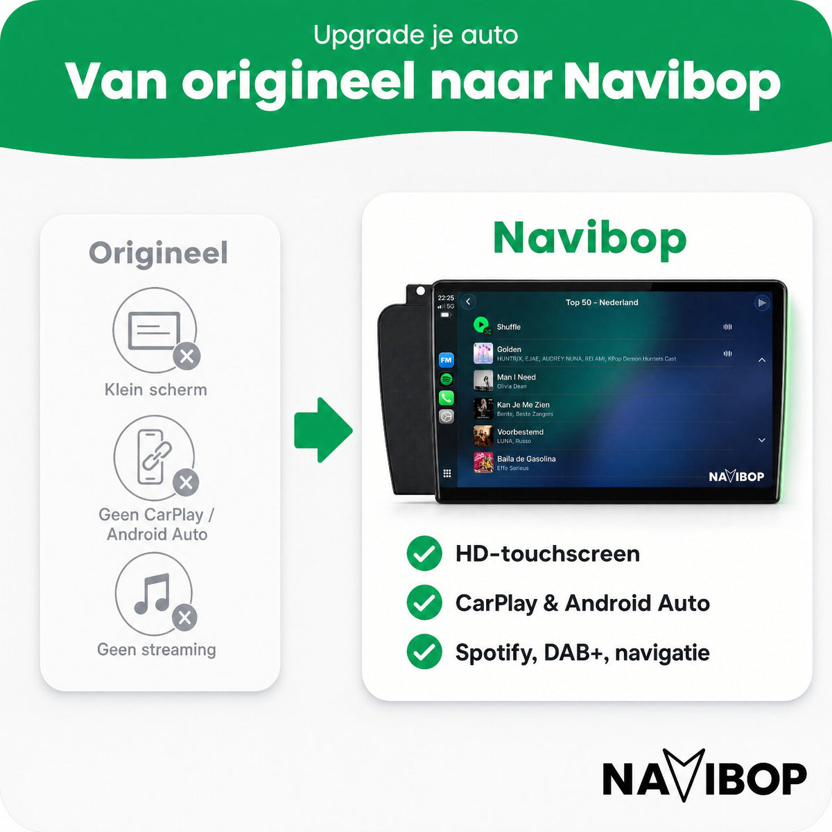 Volvo S60 V70 XC70 | Autoradio | Draadloos CarPlay & Android Auto | Android 15 | 2004 t/m 2009
