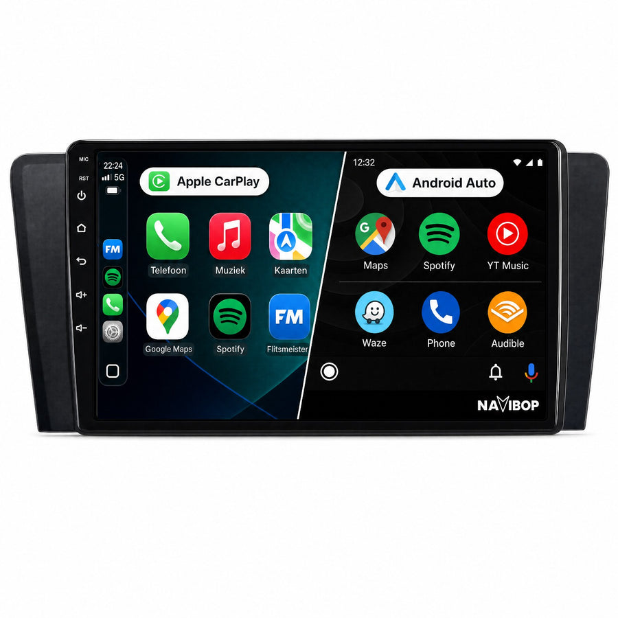 Volvo V70 XC70 S60 | Autoradio | Draadloos CarPlay & Android Auto | Android 15 | 2000 t/m 2009