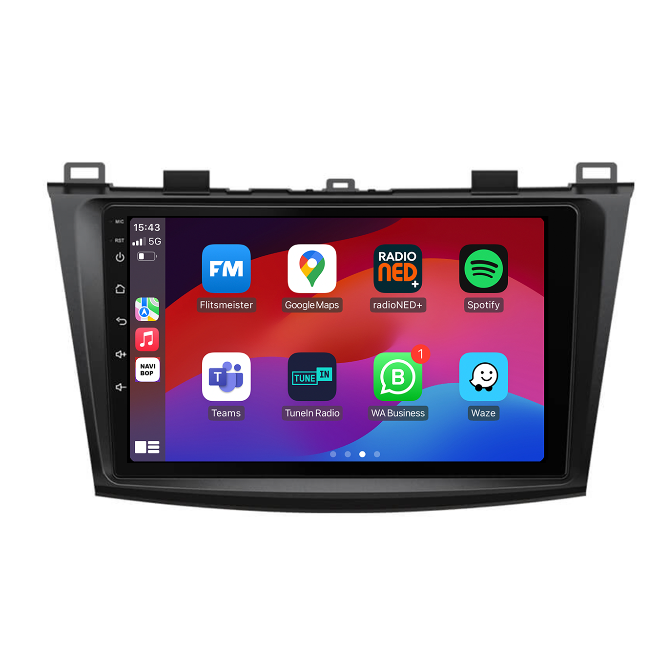 Mazda 3 | Autoradio | CarPlay & Android Auto | Android 15.0 | 2009 t/m 2013