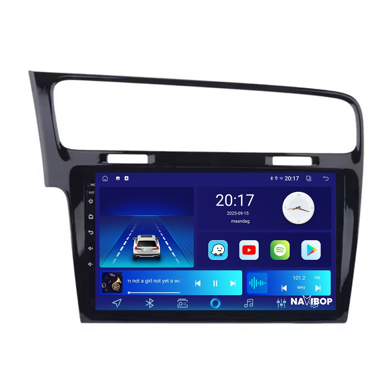 Volkswagen Golf 7 - Zwart | Autoradio | CarPlay & Android Auto | Android 15.0 | 2013 t/m 2020