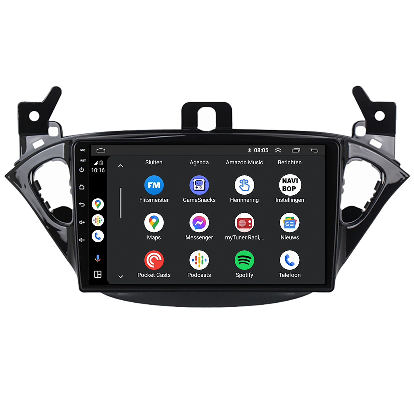 Opel Corsa E | Autoradio | CarPlay & Android Auto | Android 15.0 | 2013 t/m 2019