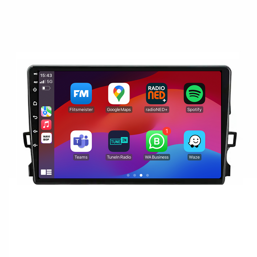 Toyota Auris | Autoradio | CarPlay & Android Auto | Android 15.0 | 1999 t/m 2013